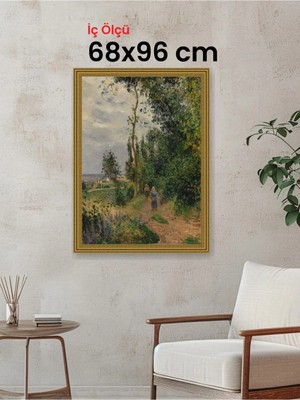 Hars Gallery Klasik Altın Çerçeve 68 x 96 cm Şeffaf Korumalı Pvc