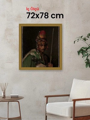 Hars Gallery Klasik Altın Çerçeve 72 x 78 cm Şeffaf Korumalı Pvc