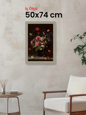 Hars Gallery Klasik Gümüş Çerçeve 50 x 74 cm Şeffaf Korumalı Pvc