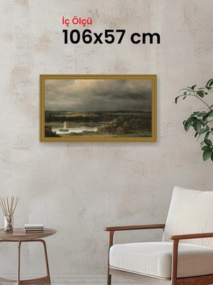 Hars Gallery Klasik Altın Çerçeve 106 x 57 cm Camlı