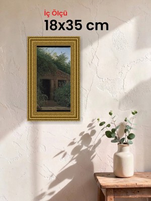 Hars Gallery Klasik Altın Çerçeve 18 x 35 cm Camlı
