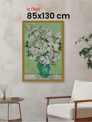 Hars Gallery Klasik Altın Çerçeve 85 x 130 cm Şeffaf Korumalı Pvc