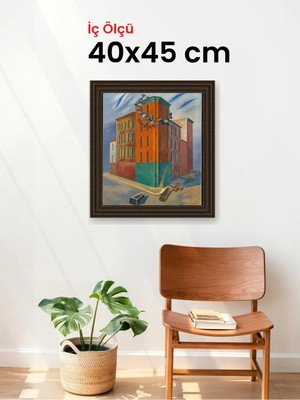 Hars Gallery Klasik Kahverengi Çerçeve 40 x 45 cm Şeffaf Korumalı Pvc