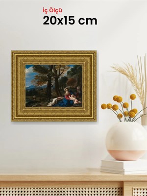 Hars Gallery Klasik Altın Çerçeve 20 x 15 cm Şeffaf Korumalı Pvc