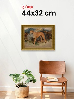 Hars Gallery Klasik Altın Çerçeve 44 x 32 cm Camlı