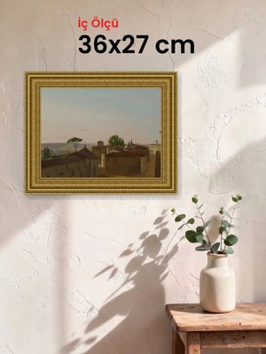 Hars Gallery Klasik Altın Çerçeve 36 x 27 cm Camlı