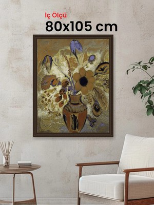 Hars Gallery Klasik Kahverengi Çerçeve 80 x 105 cm Camlı