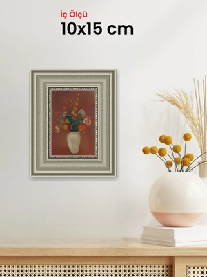 Hars Gallery Klasik Gümüş Çerçeve 10 x 15 cm Şeffaf Korumalı Pvc