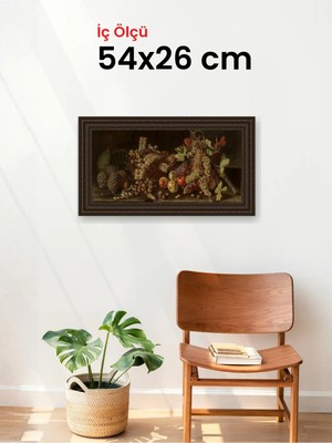 Hars Gallery Klasik Kahverengi Çerçeve 54 x 26 cm Camlı