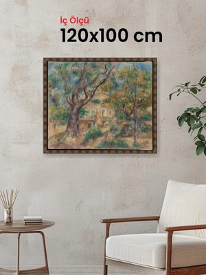 Hars Heritage Eskitme Kahverengi Çerçeve 120 x 100 cm Camlı