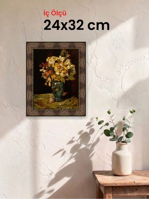 Hars Heritage Eskitme Kahverengi Çerçeve 24 x 32 cm Camlı
