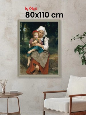 Hars Gallery Klasik Gümüş Çerçeve 80 x 110 cm Camlı