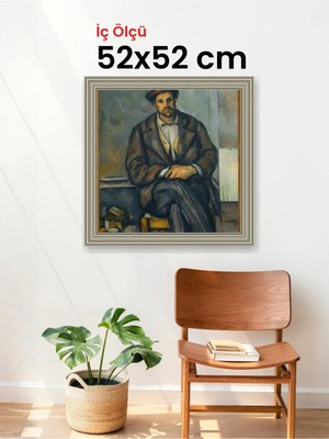 Hars Gallery Klasik Gümüş Çerçeve 52 x 52 cm Camlı