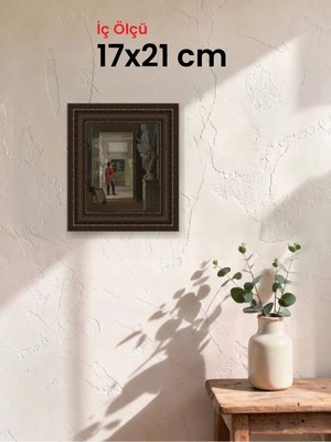 Hars Gallery Klasik Kahverengi Çerçeve 17 x 21 cm Camlı