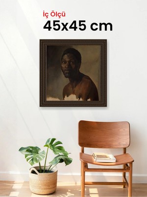 Hars Gallery Klasik Kahverengi Çerçeve 45 x 45 cm Camlı