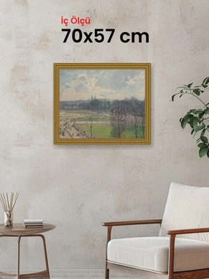 Hars Gallery Klasik Altın Çerçeve 70 x 57 cm Camlı