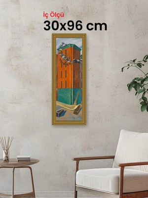 Hars Gallery Klasik Altın Çerçeve 30 x 96 cm Camlı