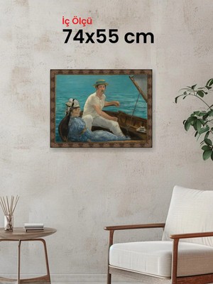 Hars Heritage Eskitme Kahverengi Çerçeve 74 x 55 cm Camlı