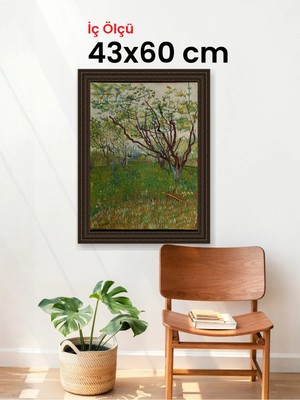 Hars Gallery Klasik Kahverengi Çerçeve 43 x 60 cm Şeffaf Korumalı Pvc