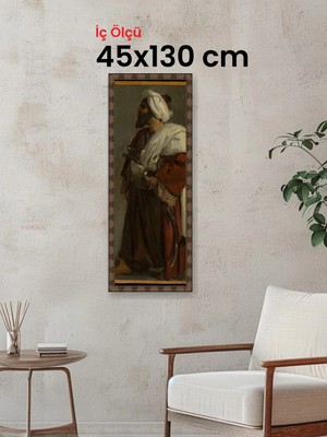 Hars Heritage Eskitme Kahverengi Çerçeve 45 x 130 cm Camlı