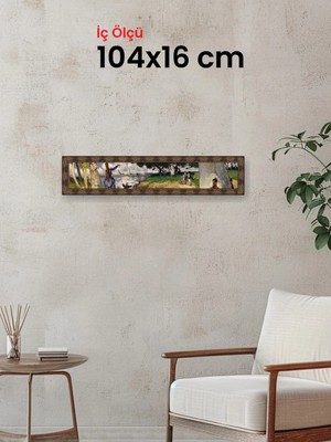 Hars Heritage Eskitme Kahverengi Çerçeve 104 x 16 cm Camlı