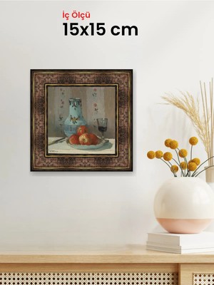 Hars Heritage Eskitme Kahverengi Çerçeve 15 x 15 cm Camlı