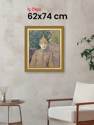 Hars Gallery Klasik Altın Çerçeve 62 x 74 cm Şeffaf Korumalı Pvc