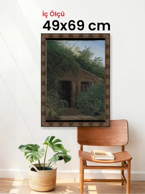 Hars Heritage Eskitme Kahverengi Çerçeve 49 x 69 cm Şeffaf Korumalı Pvc