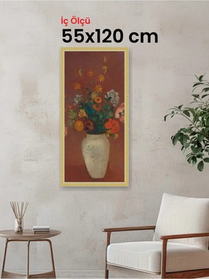 Hars Royal Klasik Desenli Çok Renkli Çerçeve 55 x 120 cm Şeffaf Korumalı Pvc