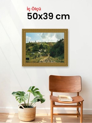 Hars Gallery Klasik Altın Çerçeve 50 x 39 cm Şeffaf Korumalı Pvc