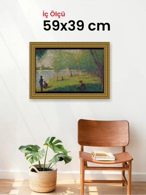 Hars Gallery Klasik Altın Çerçeve 59 x 39 cm Camlı