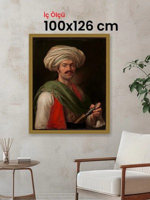 Hars Gallery Klasik Altın Çerçeve 100 x 126 cm Şeffaf Korumalı Pvc