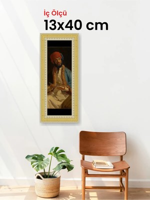 Hars Royal Klasik Desenli Çok Renkli Çerçeve 13 x 40 cm Şeffaf Korumalı Pvc