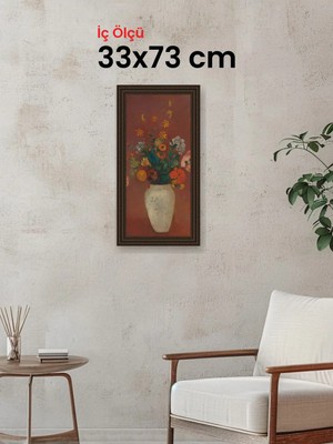 Hars Gallery Klasik Kahverengi Çerçeve 33 x 73 cm Şeffaf Korumalı Pvc