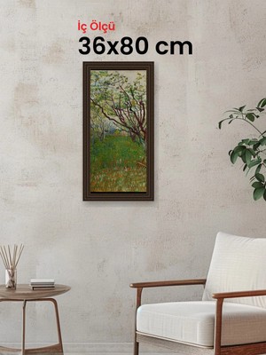 Hars Gallery Klasik Kahverengi Çerçeve 36 x 80 cm Camlı