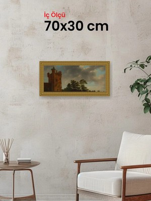 Hars Gallery Klasik Altın Çerçeve 70 x 30 cm Camlı