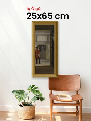 Hars Gallery Klasik Altın Çerçeve 25 x 65 cm Şeffaf Korumalı Pvc