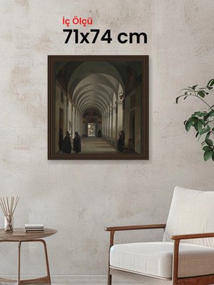 Hars Gallery Klasik Kahverengi Çerçeve 71 x 74 cm Camlı
