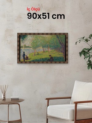 Hars Heritage Eskitme Kahverengi Çerçeve 90 x 51 cm Camlı
