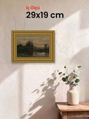 Hars Gallery Klasik Altın Çerçeve 29 x 19 cm Şeffaf Korumalı Pvc
