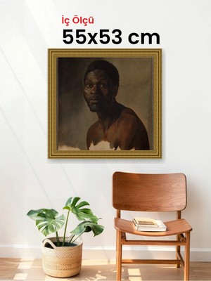 Hars Gallery Klasik Altın Çerçeve 55 x 53 cm Şeffaf Korumalı Pvc