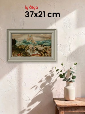 Hars Gallery Klasik Gümüş Çerçeve 37 x 21 cm Camlı