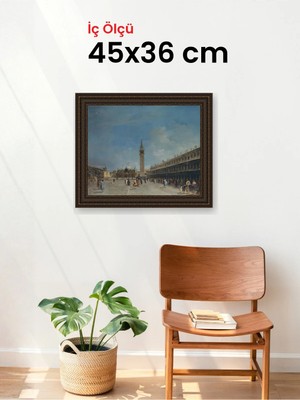 Hars Gallery Klasik Kahverengi Çerçeve 45 x 36 cm Şeffaf Korumalı Pvc