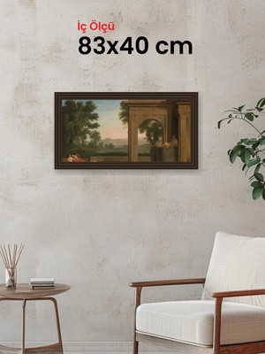 Hars Gallery Klasik Kahverengi Çerçeve 83 x 40 cm Camlı