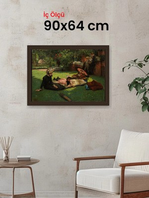 Hars Gallery Klasik Kahverengi Çerçeve 90 x 64 cm Camlı