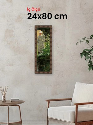 Hars Heritage Eskitme Kahverengi Çerçeve 24 x 80 cm Camlı