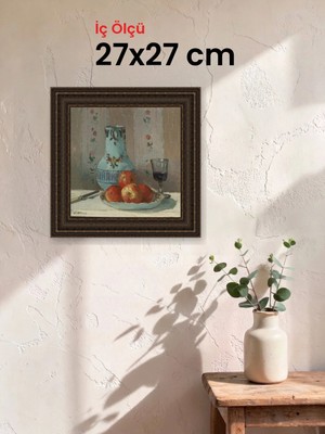Hars Gallery Klasik Kahverengi Çerçeve 27 x 27 cm Camlı