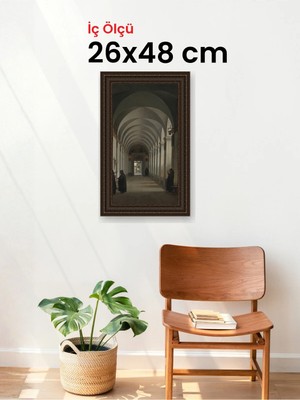 Hars Gallery Klasik Kahverengi Çerçeve 26 x 48 cm Şeffaf Korumalı Pvc