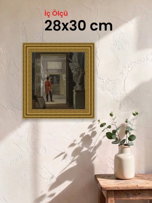 Hars Gallery Klasik Altın Çerçeve 28 x 30 cm Şeffaf Korumalı Pvc