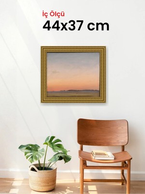 Hars Gallery Klasik Altın Çerçeve 44 x 37 cm Şeffaf Korumalı Pvc